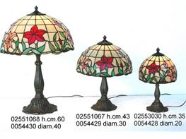 Lampade tiffany Fiore rosso bis