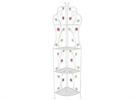 Etagere angolare rose ferro colorato