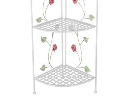 Etagere angolare rose ferro colorato