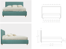 Letto imbottito Fuga