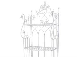 Etagere ferro 4 ripiani bianca