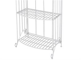 Etagere ferro 4 ripiani bianca