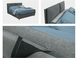 Letto imbottito Petalo