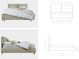 Letto imbottito Solstice