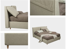 Letto imbottito Zephyr
